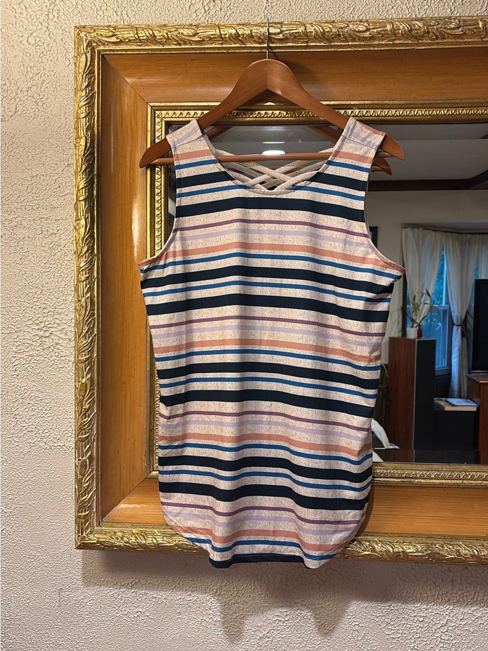 Maurices Athletic Striped Tank - Size L